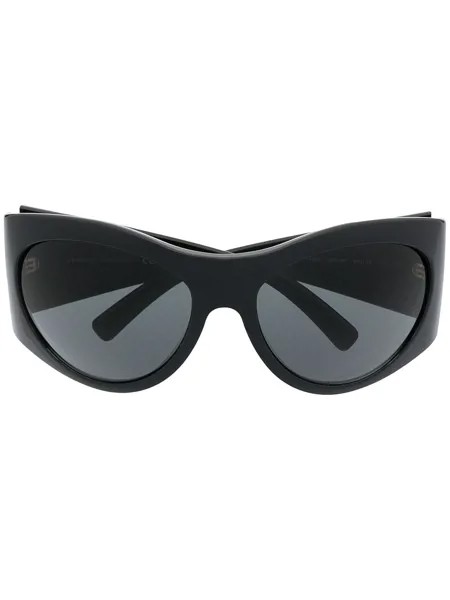 Versace Eyewear солнцезащитные очки GV Signature в круглой оправе