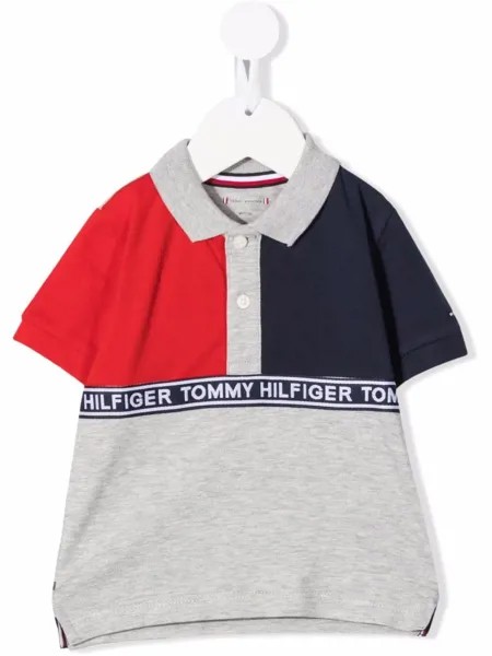 Tommy Hilfiger Junior футболка в стиле колор-блок с логотипом