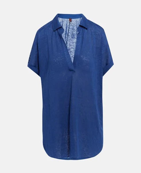 Рубашка-блузка Stefanel, темно-синий