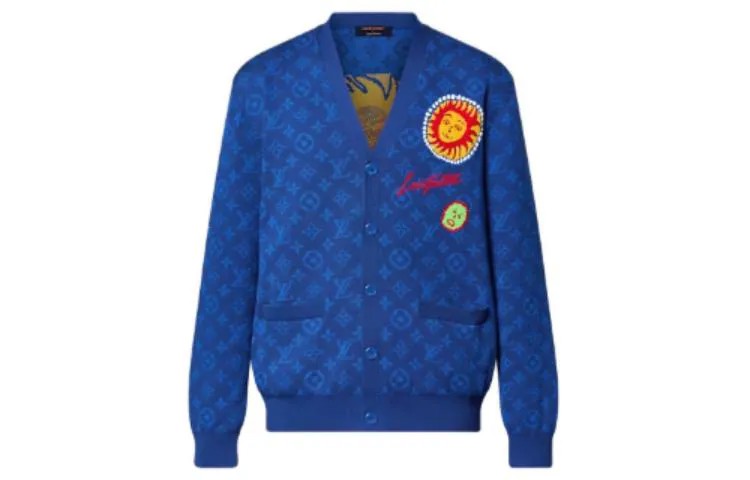 LOUIS VUITTON Мужской свитер, цвет Blue