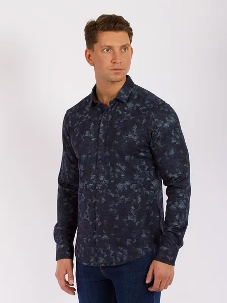 Рубашка мужская DAIROS GD81100455 синяя XL