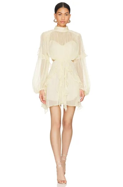 Платье мини Shona Joy Gina Ruffle, цвет Limoncello