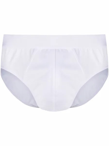 Трусы-брифы с эластичным поясом Brioni, белый