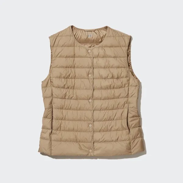 Жилет Uniqlo женский на пуху, бежевый