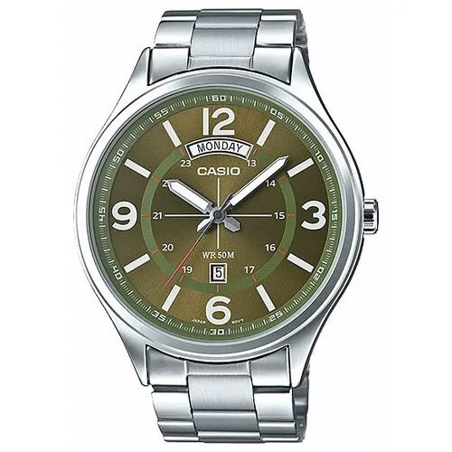 Наручные часы CASIO Collection MTP-E129D-3AVDF, золотой, серебряный