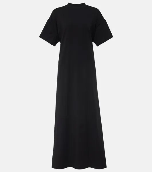 Платье макси White Label Noelle из смесового хлопка Proenza Schouler, черный