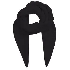 Стильный теплый шарф черного цвета премиальной линии ALLA PUGACHOVA. Аксессуар выполнен из мягкого кашемира. Ширина изделия — 74 см. Такая модель будет стильным и уместным дополнением и к классическому пальто, и к пуховику.