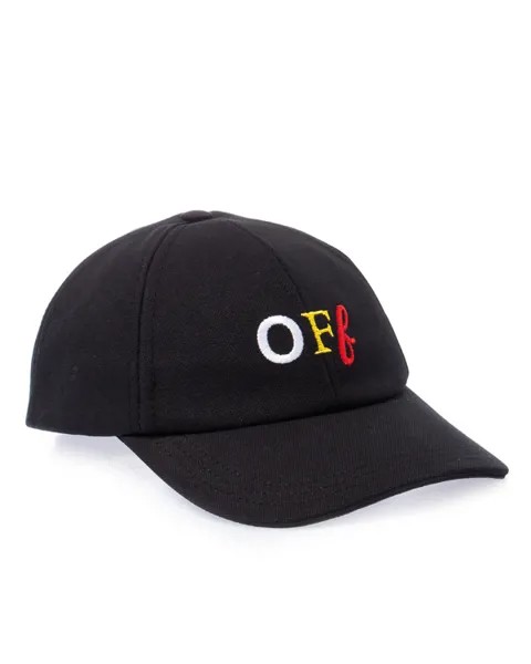 Бейсболка Off-White OWLB014S21FAB011084 UNI черный+принт