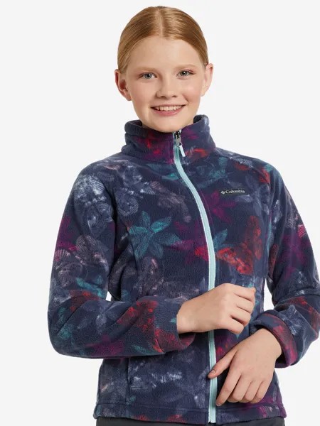 Джемпер флисовый для девочек Columbia Benton Springs II Printed Fleece, Синий