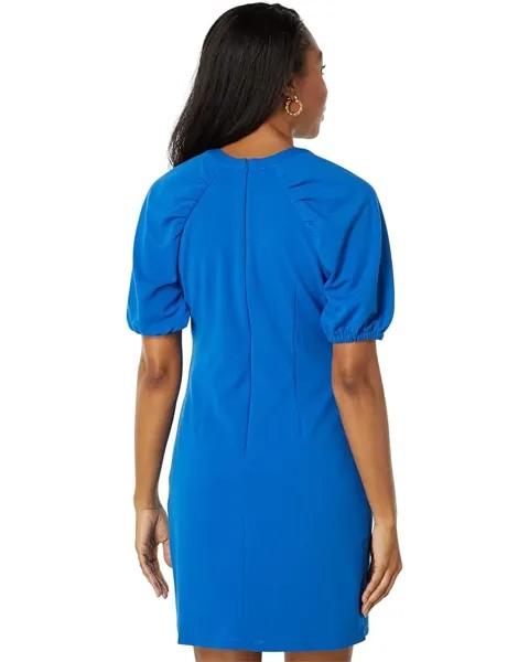 Платье Donna Morgan Puff Sleeve Mini Dress, цвет Princess Blue