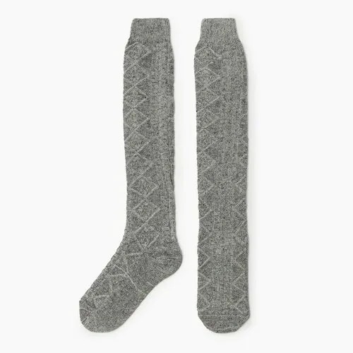 Носки Стильная шерсть, размер 38, серый