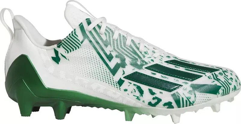 Мужские футбольные бутсы Adidas adizero 12.0 Mismatch, белый/зеленый