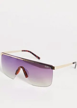 Большие солнцезащитные очки Quay Anonymous-Фиолетовый цвет