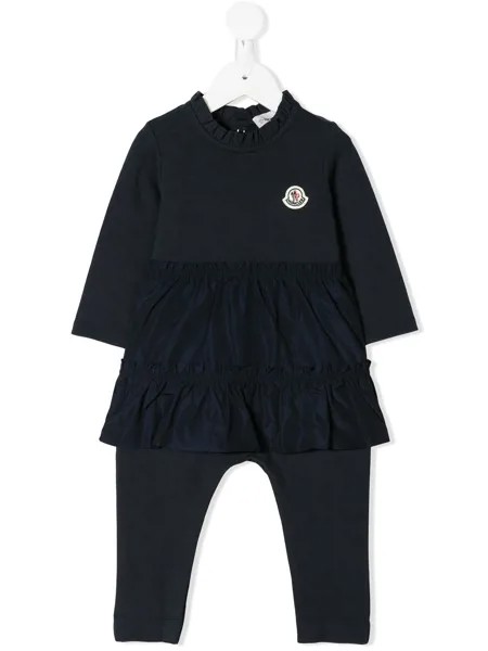 Moncler Enfant комбинезон с оборками