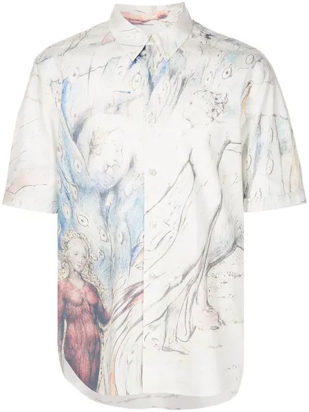 Alexander McQueen рубашка с короткими рукавами и принтом