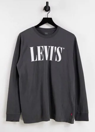Свободный лонгслив с логотипом в стиле 90-х Levi's-Черный цвет