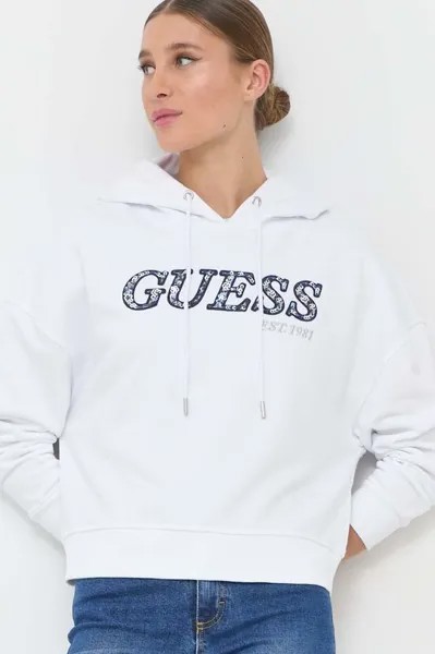 Угадайте, толстовка Guess, белый