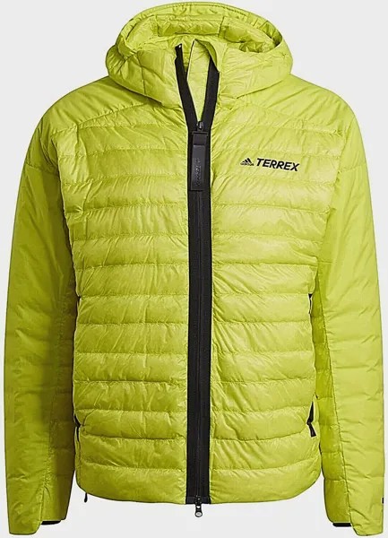 Мужская куртка-пуховик Adidas Terrex Myshelter, легкое желтое пальто с капюшоном, НОВИНКА