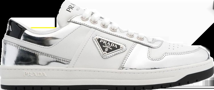 Кроссовки Wmns Prada Downtown Leather 'Silver White', серебряный