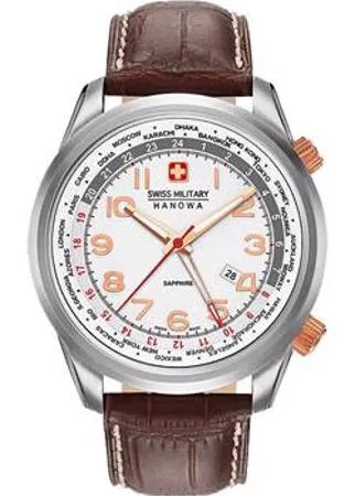 Швейцарские наручные  мужские часы Swiss military hanowa 06-4293.04.001. Коллекция Worldtimer