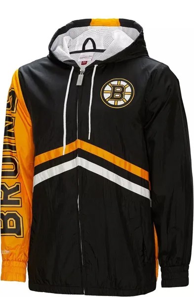 Черная ветровка Mitchell & Ness Boston Bruins Undeniable