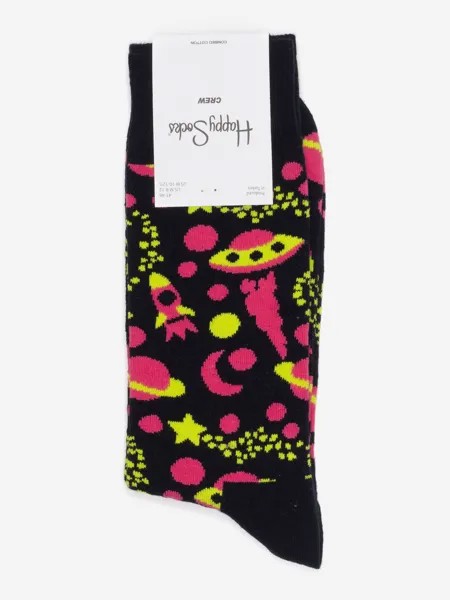 Носки с рисунками Happy Socks - Into Space, Черный