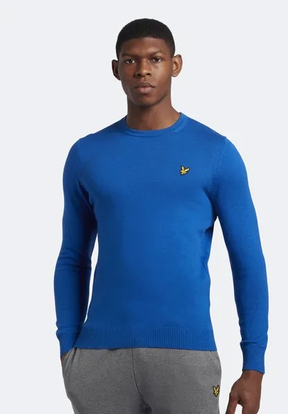 Свитер КРУГЛЫЙ ВЫРЕЗ Lyle & Scott, ярко-синий