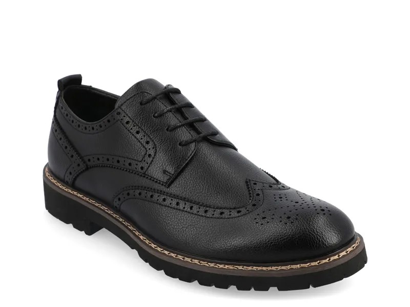 Туфли-оксфорды Vance Co. Campbell Wingtip, темно-коричневый