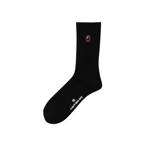 Носки BAPE Ape Head One Point Socks, черный