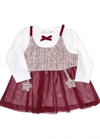 Baby Rose Комплект для девочки жилет и платье 3554