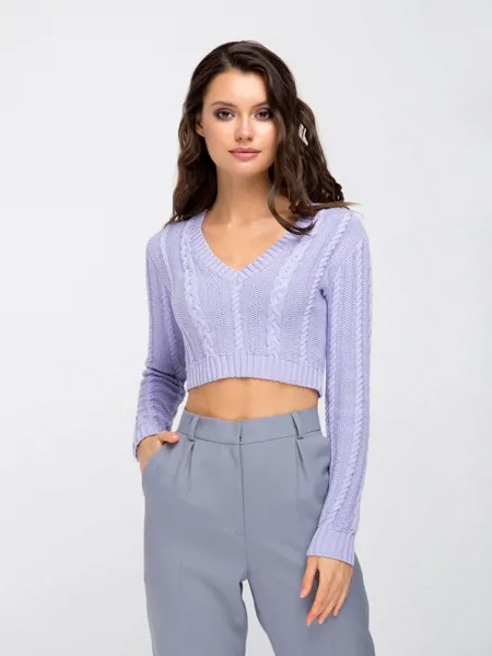 Пуловер женский Fors ТТ1 фиолетовый 42 RU