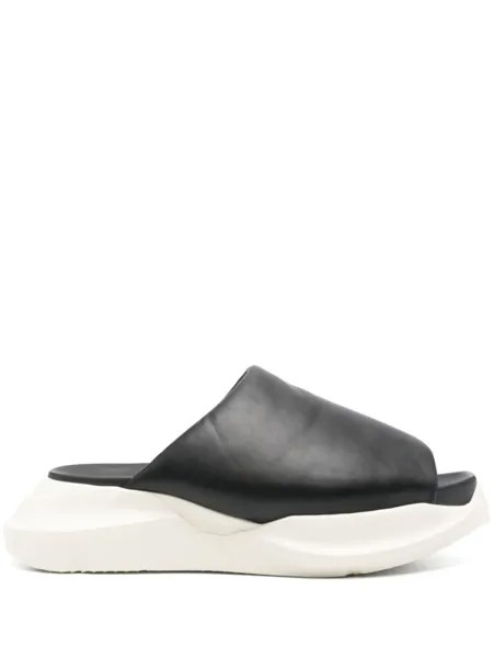 Rick Owens высокопрочные кожаные сандалии, черный