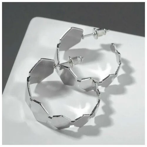 Серьги , серебряный