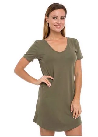 Платье Lunarable с вырезом на спине хаки, размер 54(3XL)
