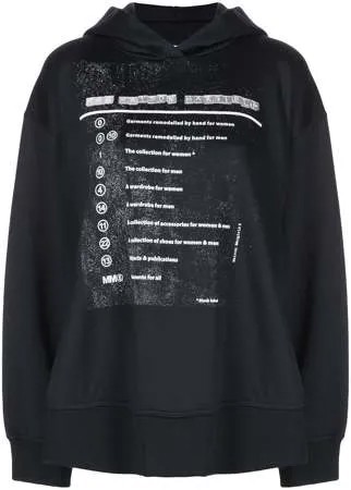MM6 Maison Margiela худи с графичным принтом