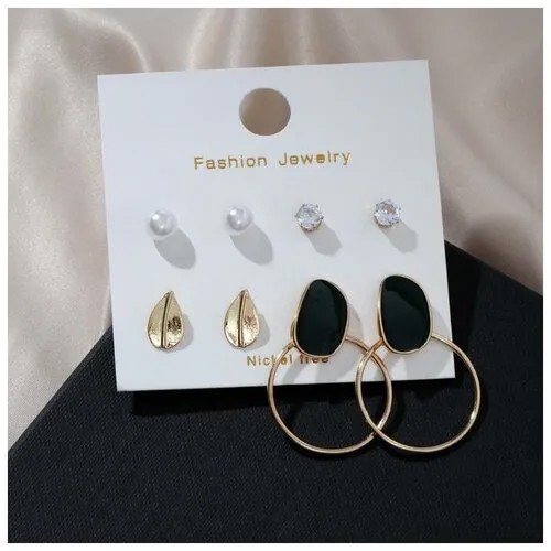 Серьги цепочки Queen Fair, эмаль, пластик, белый