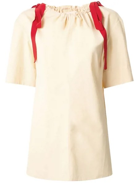 Marni блузка с воротником на шнурке