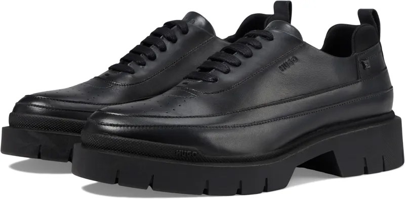Оксфорды HUGO Denzel Platform Oxford Shoes, цвет Dark Charcoal Grey