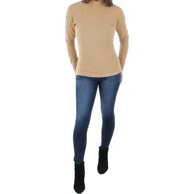 Женская коричневая вязаная рубашка с воротником-воронкой Vero Moda, пуловер, свитер, топ S BHFO 3559