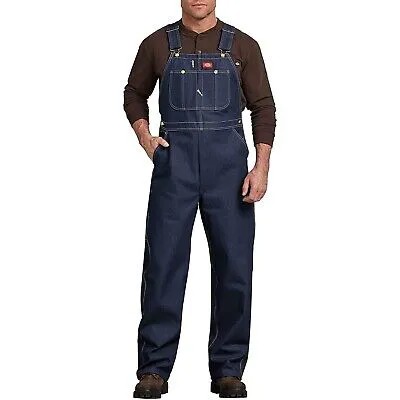 Мужской комбинезон Dickies, комбинезон, рабочая одежда, хлопок, джинсовая ткань, регулируемый ремень 83294