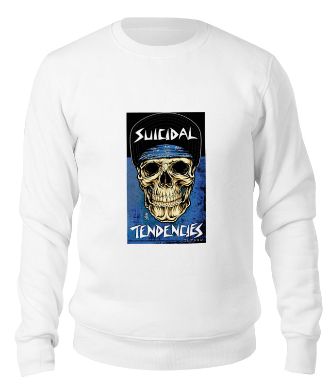 Свитшот унисекс Printio Suicidal tendencies белый XS