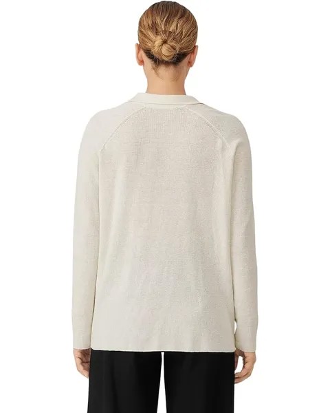 Свитер Eileen Fisher Long Sleeve Pullover, слоновая кость