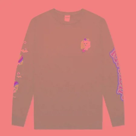 Мужской лонгслив RIPNDIP Must Be Heaven, цвет зелёный, размер M