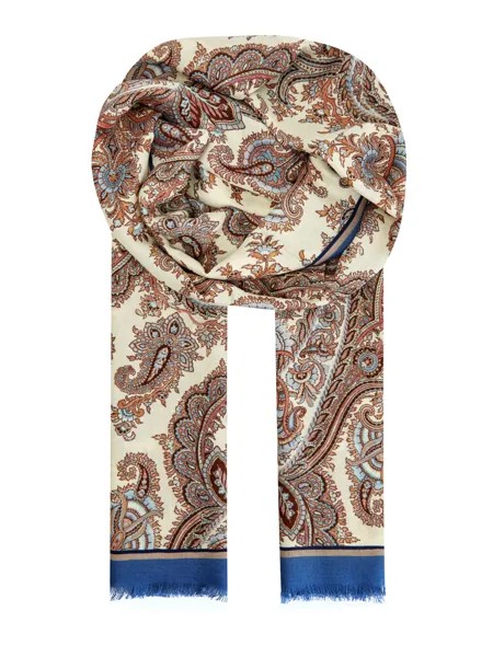 Тонкий шарф из кашемира и шелка с узором пейсли