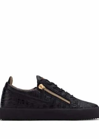 Giuseppe Zanotti кеды Frankie с тиснением под крокодила