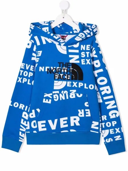 The North Face Kids худи с вышитым логотипом