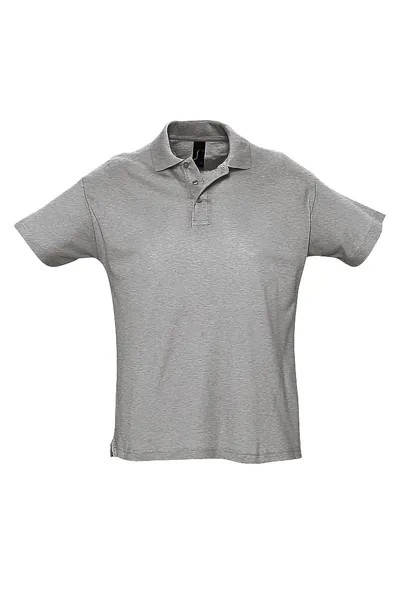 Рубашка поло с короткими рукавами Summer II Pique SOL'S, серый