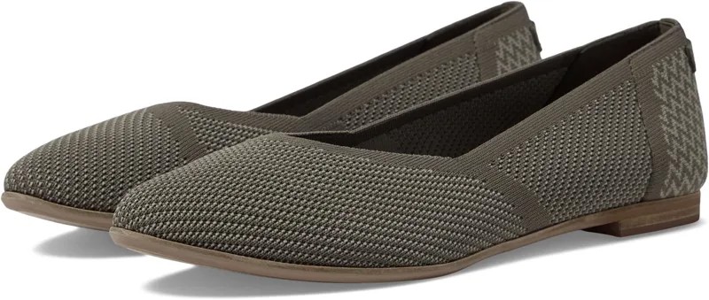 Балетки Jutti Neat TOMS, цвет Olive Night REPREVE Engineered Knit