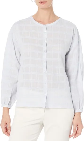 Рубашка Lilla P Bracelet Sleeve Drop Shoulder Button-Down, цвет Breeze