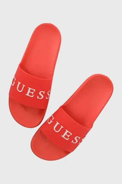 СЛАЙДЫ шлепанцы Guess, красный